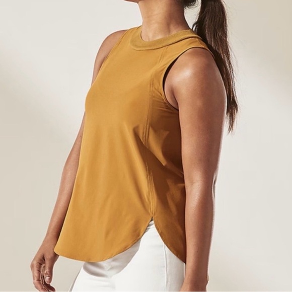 Athleta Tops - Athleta Zephyr Women’s XS Tank - Tuscan Gold - Active Stretch Wear